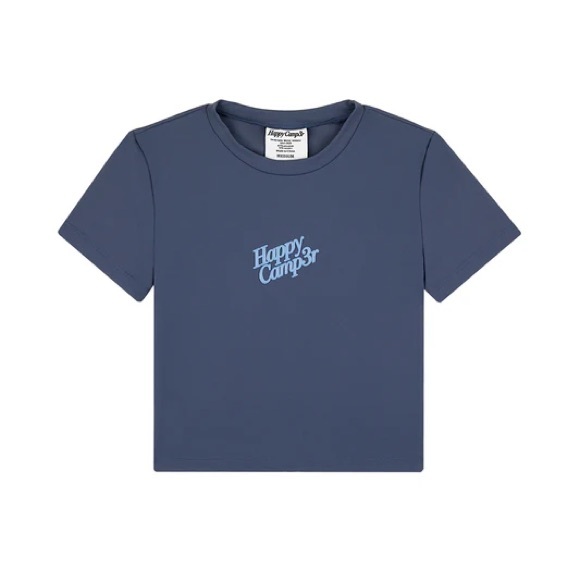 Happy Camp3r Puff Series T-Shirt Vintage Blue - Picture 1 of 4